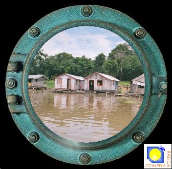 huttes flottantes sur le Solim�es