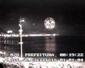 Feu d'artifice sur Copacabana